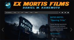 Desktop Screenshot of exmortisfilms.com